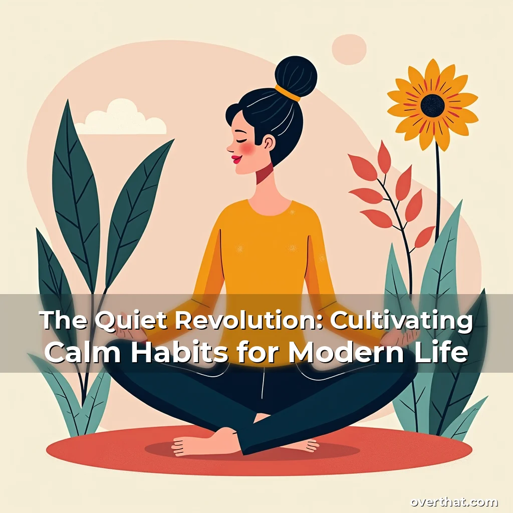 Read more about the article The Quiet Revolution: Cultivating Calm Habits for Modern Life