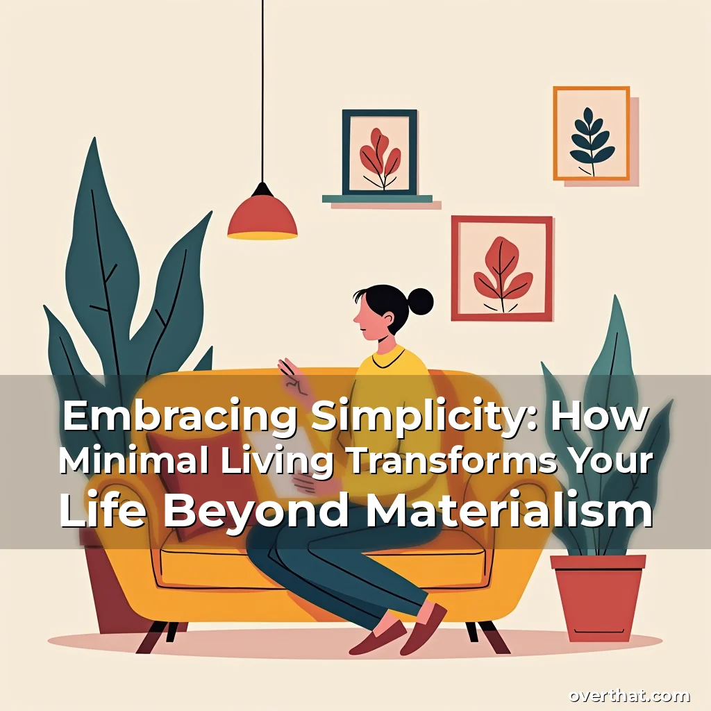 Read more about the article Embracing Simplicity: How Minimal Living Transforms Your Life Beyond Materialism